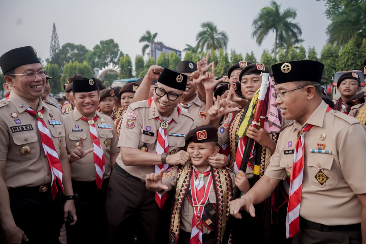 Lepas 598 Peserta Jamnas XII, Gubernur Mirza Tekankan Penguatan Karakter dan Integritas Generasi Muda